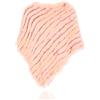 Uilor® Vera Pelliccia Coniglio Poncho in Pelliccia