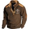 Generic Felpa Senza Cappuccio Uomo Maglione Sportivo in Cotone Morbido con Zip Frontale e Collo Design Moderno e Confortevole per Allenamento e Tempo Libero