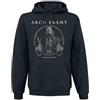 Arch Enemy Deceiver Uomo Felpa con Cappuccio Nero 80% Cotone, 20% Poliestere Regular