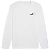 PUMA T-Shirt a Maniche Lunghe Essentials con Logo N. 1 da Uomo