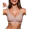 HORISUN Reggiseno da donna senza ferretto, comodo, senza cuciture | Bustier Bralette in rete e pizzo, senza cuciture, senza ferretto, per tutti i giorni, maglietta e sonno, nero, S