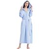 GHYUBYER Accappatoio Donna Microfibra Piscina,Accappatoio da Donna con Cappuccio Lungo，Accappatoio Leggero di Lunghezza，Accappatoio Lungo alla Caviglia in Cotone Loungewear