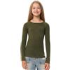 Merino.tech Biancheria intima per bambini in 100% merino, a maniche lunghe | Traspirante, antigraffio, antiodore, ad asciugatura rapida, maglione termico per bambini, unisex, asilo e scuola