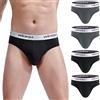 wirarpa Slip Uomo 95% Cotone Mutande Elasticizzato Underwear | Tasca Anti-Mosche