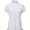 MoFiz Rash Guard Donna Manica Corta Anti UV UPF50+ Top Protezione Solare Asciugatura Rapida Camicia Surf con 1/4 di Zip