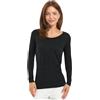 Merino.tech Maglia Lana Merino Donna - 100% Intimo Termico Lana Merino | Maglia donna a maniche lunghe, girocollo/V/U, per sport e outdoor, traspirante, ad asciugatura rapida, delicata