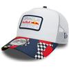 Red Bull Racing New Era A-Frame Trucker cap - Red Bull Racing Astratto, Bianco, Taglia Unica
