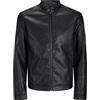 JACK & JONES Jjedylan Clean Pu Jacket Pls Giacca in pelle Uomo (Pacco da 1)