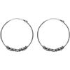 ENTREPLATA Orecchini a cerchio in argento sterling 925 unisex per uomo donna ragazza ragazzo orecchini etnici anelli tribali modello 3 bali 25 mm.