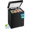 FOHERE Congelatore a Pozzetto 70 L, 52 x 38.5 x 72 cm, Design Compatto, Congelamento a 4 stelle, Contrôle de Température à 6 Niveaux, Bassa Rumorosità, Nero