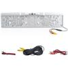 Mediawave Store - Porta Targa con Telecamera 4 Led per Retromarcia e Parcheggi Automobili, Camera Posteriore per Auto, Retrovisore, Infrarossi, Resistente alle Intemperie, 400463
