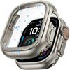 Goton Custodia impermeabile per Apple Watch Ultra 49mm Protezione dello schermo, protezione completa del PC duro paraurti copertura accessori progettato per iWatch 49mm titanio