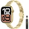 WoPail Cinturino per Apple Watch Series 12,11,41mm 42mm 40mm 38mm, Donna | per iWatch Series 12/11/10 42mm/9/8/7/6/5/4/3/2/1/SE 3/2/1 , Cinturino di Ricambio Metallo Acciaio Inossidabile