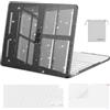 MOSISO Custodia Glitter Compatibile con MacBook Neo 13 pollici Cover 2026 | Copritastiera&Pellicola&Borsa Porta Oggetti&Anti-rottura Rigida Case per MacBook Neo 13 A3404, Nero