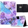 LSPCASA Protettiva Case Compatibile Con Apple iPad Mini 5/4/3/2/1 7.9 Pollici Stand Cover iPad Mini 2 Con Slot Per Carte Custodia iPad Mini 2 Farfalla