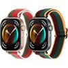 MIJOBS Cinturini Compatibile con HW Watch Fit 5 Pro/5/4 Pro/4/3 Nylon Cinturino Tessuto Bracciale di Ricambio Traspirante Leggero Asciugatura Rapida Alta Elasticità Braccialetto Fibbia Regolabile