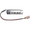 Aousavo Batteria di ricambio da 2000 mAh ER6 V/3,6 V, compatibile con sistema M70 M60 ER6VC119A ER6V119B programmabile Logic Controller con Brown Plug