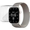 Yiranzix 6 pz TPU Gel Screen Protector per Apple Watch Series 12 (46mm) | Orologio intelligente Protezione trasparente flessibile della pellicola dell'idrogel ultra sottile, sensibile al tocco