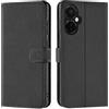 Verco Custodia per cellulare OnePlus Nord CE 3 Lite, custodia a libro per OnePlus Nord CE 3 Lite 5G [funzione slot per carte/supporto], nera