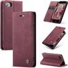 SLWYF Cover Compatible con iPhone 6/iPhone 7/iPhone 8/SE 2020/SE 2022, Retro Flip Caso in PU Pelle Premium Portafoglio Custodia Resistente Protezione Chiusura Magnetica Case per iPhone 6/7/8 - Rosso