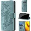 CaseGla Cover per Xiaomi Poco X3 Pro/X3 NFC/X3, Verde chiaro | Blocco RFID, Portafoglio Pelle PU, Flip Libro, Porta Carte, Magnetica Libretto, Antiurto Protezione Completa
