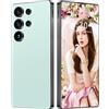 COTSRGT Smartphone S26 Ultra 5G/4G Android 14 Sbloccato, 16GB 1TB, Schermo HD Da 7,3'', Fotocamera Da 72MP 108MP, Telefono Cellulare Dual SIM 0, Telefoni Cellulari Con Penna Integrata,Cyan-7.3 Inch