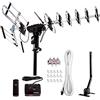 Five Star - Antenna TV esterna - portata fino a 322 km - rotazione direzionale a 360 gradi - HDTV 1080p 4K VHF UHF - supporta 5 televisori e radio FM