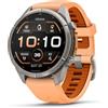 Garmin fēnix® 9 Pro, Titanio, 43mm, Shell Pink/Autumn Orange | Display AMOLED, Smartwatch GPS multisport premium