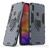 Max Power Digital Cover per Xiaomi Redmi Note 7 con Anello, Custodia Supporto Magnetica Rigida Resistente Antiurto Doppio Strato Protettiva Calamita Bumper Case (Xiaomi Redmi Note 7, Blu Navy)