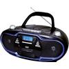 Trevi 057404 impianto stereo portatile Digitale 20 W AM, FM Nero, Blu Riproduzione MP3