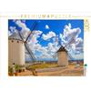 CALVENDO Puzzle Mulini a vento in Campo di Criptana | 1000 pezzi Cornice 64x48cm Foto-Puzzle per l'happy hour