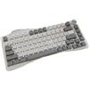 OEM Tastiera da gaming meccanica, con illuminazione RGB programmabile, controllo del volume, colore grigio-bianco