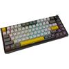 OEM Tastiera da gaming meccanica, con illuminazione RGB programmabile, controllo del volume, colore nero, grigio e giallo
