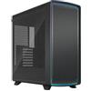 Fractal Design Case per PC Mid-Tower FRACTAL DESIGN Summit Ambience Blackout TG Light Tint, compatibile E-ATX, ARGB Gen 2, con pannello laterale in vetro temperato, inserti in legno massello, supporto per schede video fino a 425mm