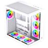 XIGMATEK Case per PC Mid-Tower Xigmatek Aqua V AIR Arctic H23A, formato ATX, ideale per gaming e workstation, colore bianco