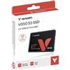 Verbatim Disco SSD interno Verbatim Vi550 S3 da 2,5 pollici, capacità 128 GB, interfaccia SATA III, altezza 7 mm, tecnologia 3D NAND, velocità fino a 550 MB/s