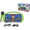 Lexibook Altoparlante Bluetooth luminoso wireless Lexibook Toy Story, con effetto neve e microfono karaoke, colore blu, ricaricabile tramite USB-C