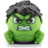 OTL Technologies Altoparlante Bluetooth ultra-portatile Bitty Boomers Marvel Hulk, speaker wireless da 5,1 cm, autonomia di 4 ore, ricaricabile tramite micro USB
