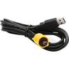 Zebra Cavo Zebra PC-USB con serracavo equivalente al cavo USB QL AT17010-1 [P1031365-055]