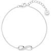 s.Oliver Bracelet - Elegante bracciale in argento sterling 925 lucidato - argento - catenina regolabile fino a 20 cm - impermeabile e delicato sulla pelle