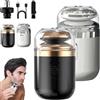 NNBWLMAEE Palyrain - Mini rasoio elettrico portatile, multifunzione, portatile, con tecnologia a capsula, lavabile, 2 pezzi