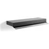 Falmec Shelf Cappa a Parete 120 cm finitura Acciaio verniciato nero e Pannello frontale personalizzabile versione Aspirante con Sistema modulare componibile di mensole - CKMN20.E3P2#ZZZN400F