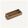 Falmec KACL.1012 Vassoio portaposate 293x128x54 mm in legno di faggio naturale 2 scomparti per Modulo contenitore cappa Monolith