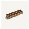 Falmec KACL.1013 Vassoio portaposate 446x128x54 mm in legno di faggio naturale 4 scomparti per Modulo contenitore cappa Monolith