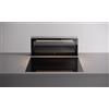 Falmec Level Cappa a scimparsa con Installazione su Top Downdraft 90 cm Vetro fumé e Alluminio satinato nero con Pannello superiore personalizzabile - CLEW90.E2P2#EUN490F