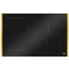 Bertazzoni Serie Modern P784I1M30GP Piano Cottura da Incasso Induzione 78 cm 4 Zone 1 Multizona Bridge con slider LED a scomparsa vetro ceramica Nero con bordo Oro
