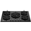Bertazzoni Serie Professional P755CPROGNE Piano Cottura da Incasso 75 cm 5 Fuochi Gas con Wok centrale vetro nero con griglie singole in ghisa