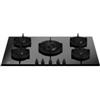 Bertazzoni Serie Modern P905CMODGNE Piano Cottura da Incasso 90 cm 5 Fuochi Gas con dual Wok centrale vetro nero con griglie singole in ghisa