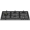 Bertazzoni Serie Professional P905LPRONE Piano Cottura da Incasso 90 cm 5 Fuochi Gas con dual Wok laterale Nero opaco con griglie in ghisa
