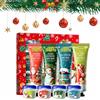 Rakiuty Set Creme Mani Regalo, Crema Mani Regalo Natale*4+Balsamo Labbra Natalizio*4, Creme Hand Natale,Crema Hand Secche e Screpolate, Labbra Regalo Natalizio, Kit di Cura per Natalizi, Natalizie Regalos